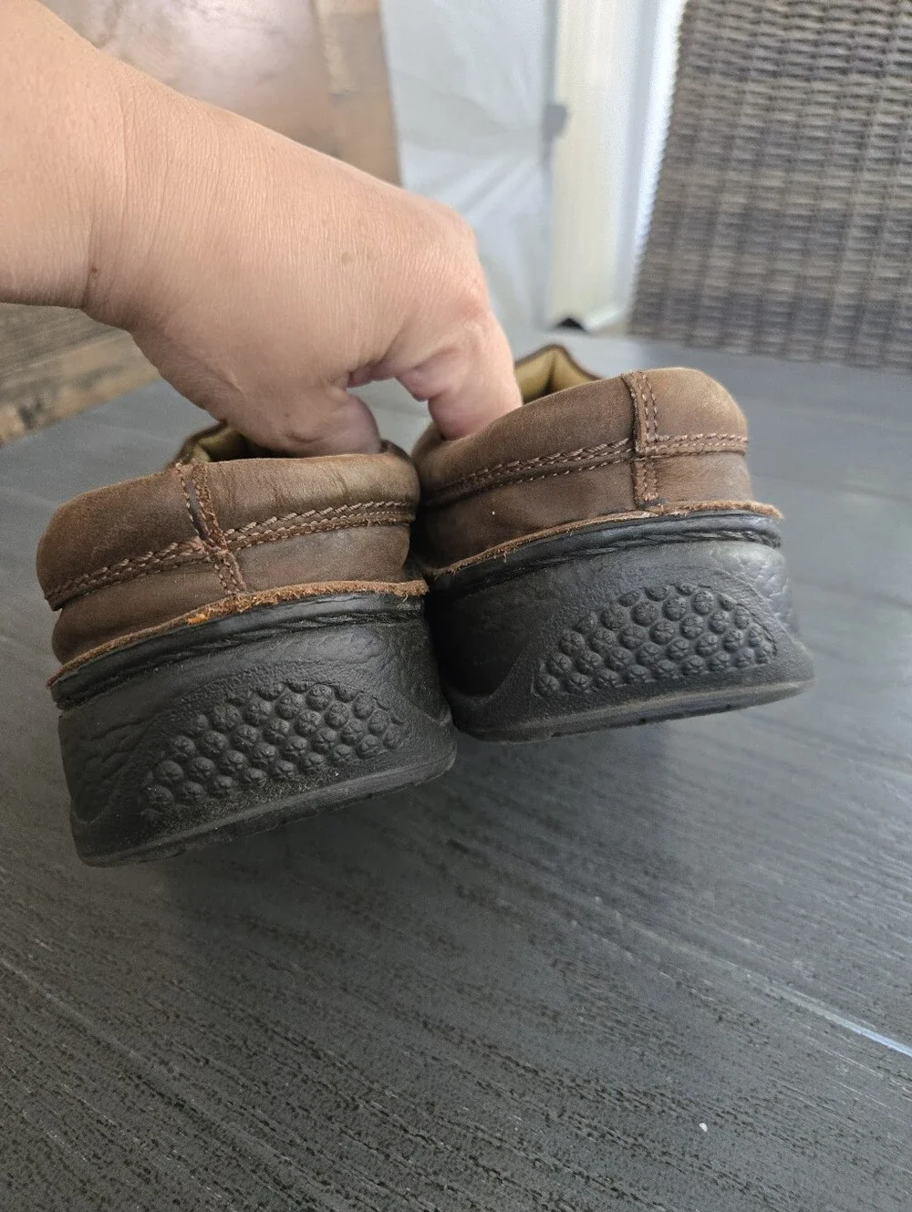 Birkenstock Footprints Ashby Brown Slip On Clogs EU 42 Sz 9 Grunge Preppy